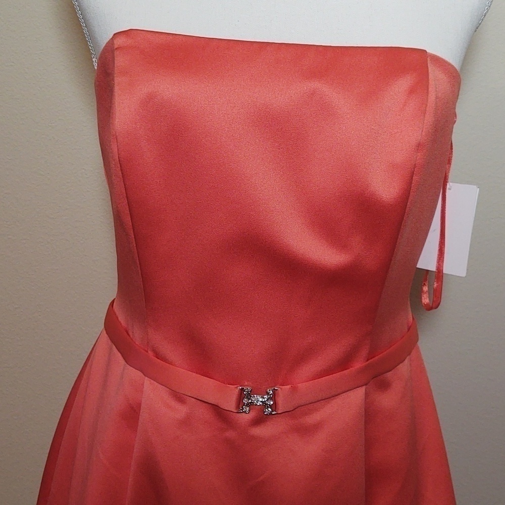 Michaelangelo NWT Women's Strapless Tea Length Formal - Picture 2 of 9